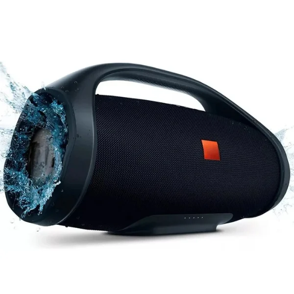 Caixa De Som Extreme 3000 Importada Boombox Grande Bluetooth Portátil Preta Potente Com Graves Reforçados Rádio Fm Entrada Usb Sd Aux Bateria Recarregável Ideal Para Festas E Viagens