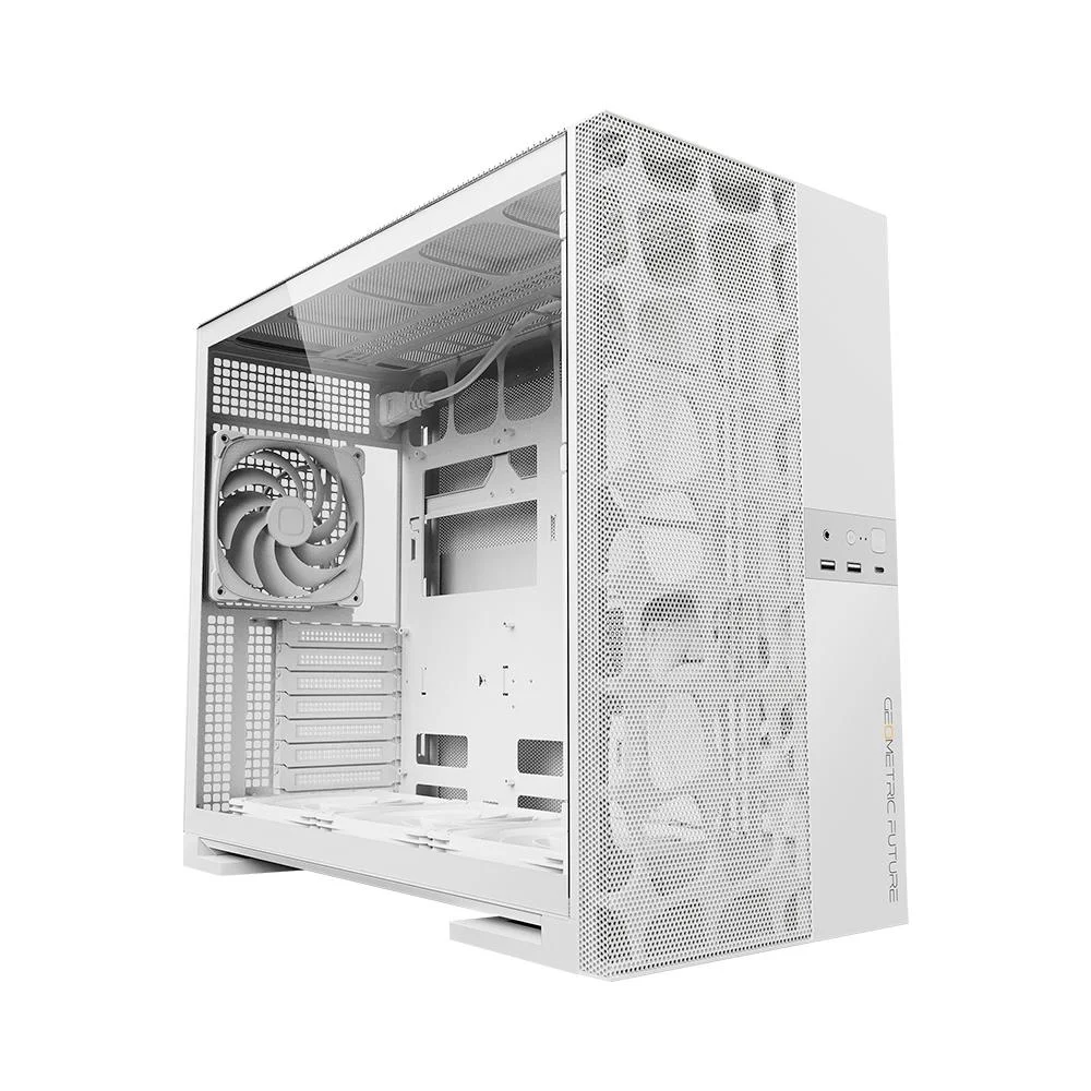 Imagem 2 de 5 do produto Gabinete Gamer Geometric Future Model 5 Vent Com 5 Fans ARGB Branco