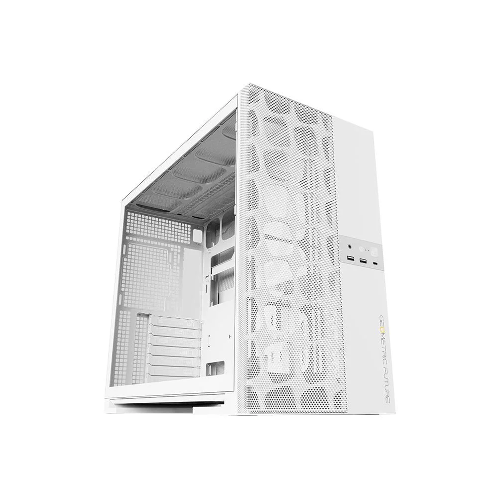Imagem 3 de 5 do produto Gabinete Gamer Geometric Future Model 5 Vent Com 5 Fans ARGB Branco