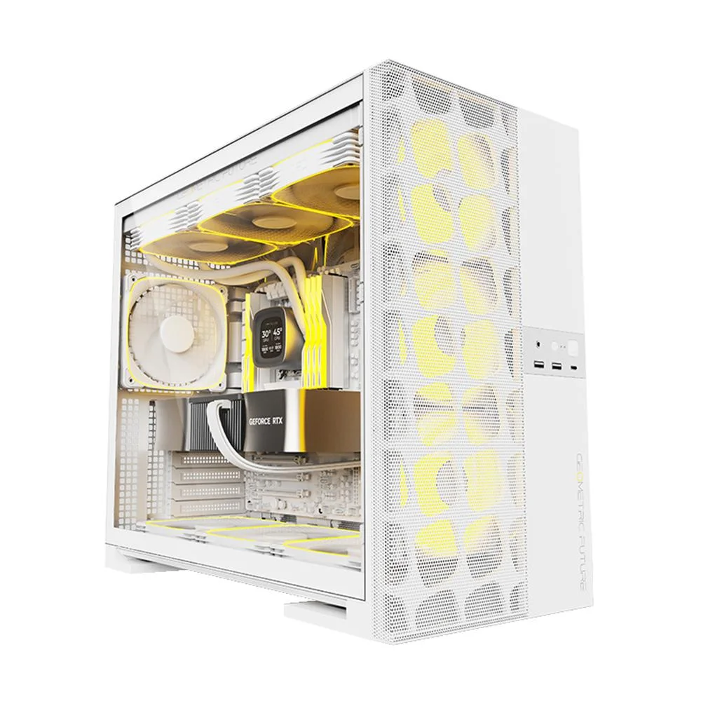 Imagem 4 de 5 do produto Gabinete Gamer Geometric Future Model 5 Vent Com 5 Fans ARGB Branco