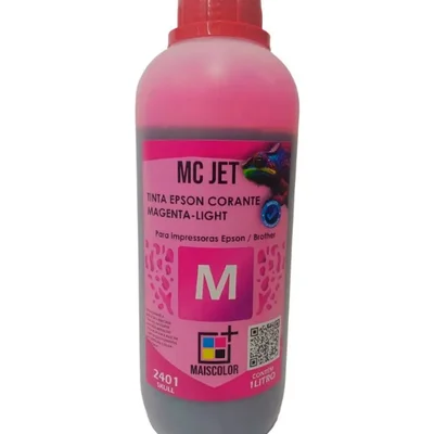 Tinta Mc Jet Corante Magenta-light 1 Lt Para Impressoras Epson