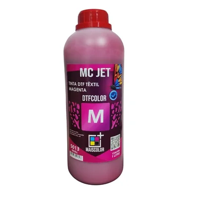 Tinta Dtf Textil Mcjet Magenta 1litro Para Impressoras E Plotter Dtf