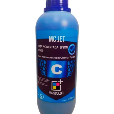 Tinta Mc Jet Pigmentada Cyan Para Epson