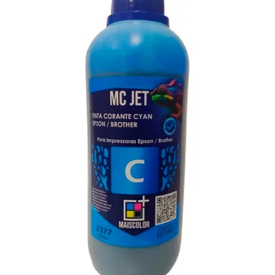 Tinta Mc Jet Corante Cyan 1 Lt Para Impressoras Epson