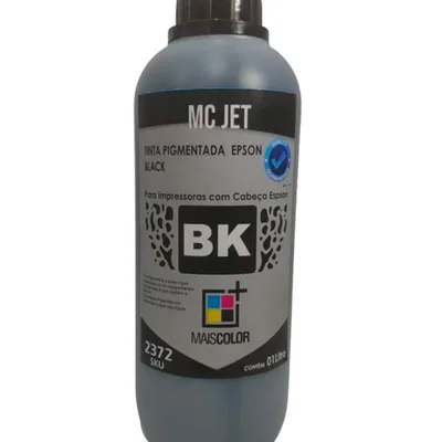 Tinta Mc Jet Pigmentada Black Para Epson