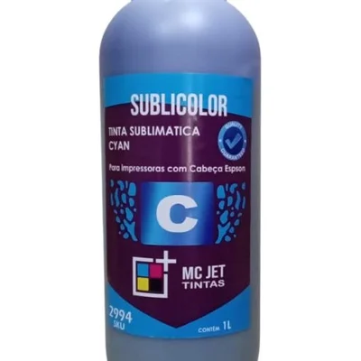 Tinta Sublimática Mc Jet Sublicolor Para Cabeça Epson 1l  Cyan