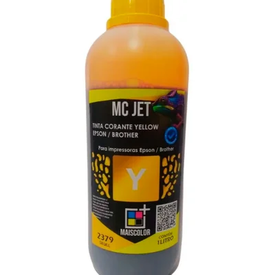 Tinta Mc Jet Corante Yellow 1 Lt Para Impressoras Epson