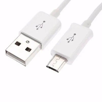 Cabo Usb Para Micro Usb Branco 1metro Compativel Com Android Suporte A Carregamento E Transferência De Dados