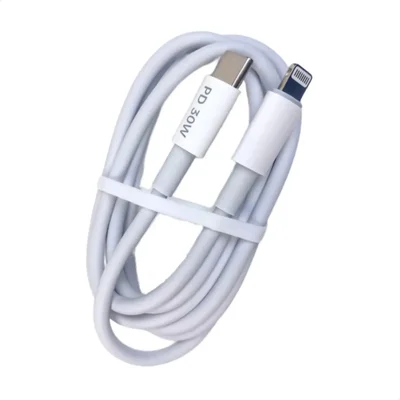 Cabo De Dados Type-c Para Iphone 1m 30w Agold Cb-50 - Branco