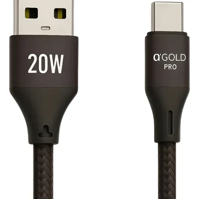 Cabo De Carga A' Gold Usb - Tipo C 1 Metro 20w - Cb77-3