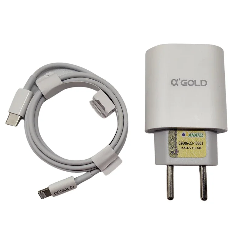 Kit Carregador Turbo 40w Carregador Rapido Para Celular Ios Turbo Carregador Saída Usb-c Carregador 9.1a Fonte E Cabo Qualidade