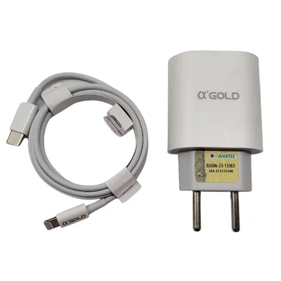 Kit Carregador Turbo 40w Carregador Rapido Para Celular Ios Turbo Carregador Saída Usb-c Carregador 9.1a Fonte E Cabo Qualidade