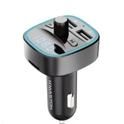 Carregador Veicular Fm Mp3 Player Bluetooth Hmaston - Cd02 Cor Preto