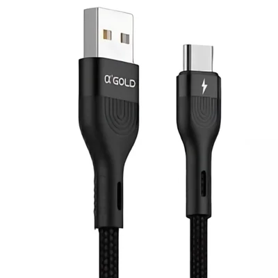 Cabo Usb Tipo-c Α’gold Cb09-3 – 5a Turbo – 1 Metro
