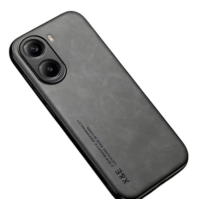 Capinha Luxo Couro Camurça Luxury Para Xiaomi Poco X7 Pro
