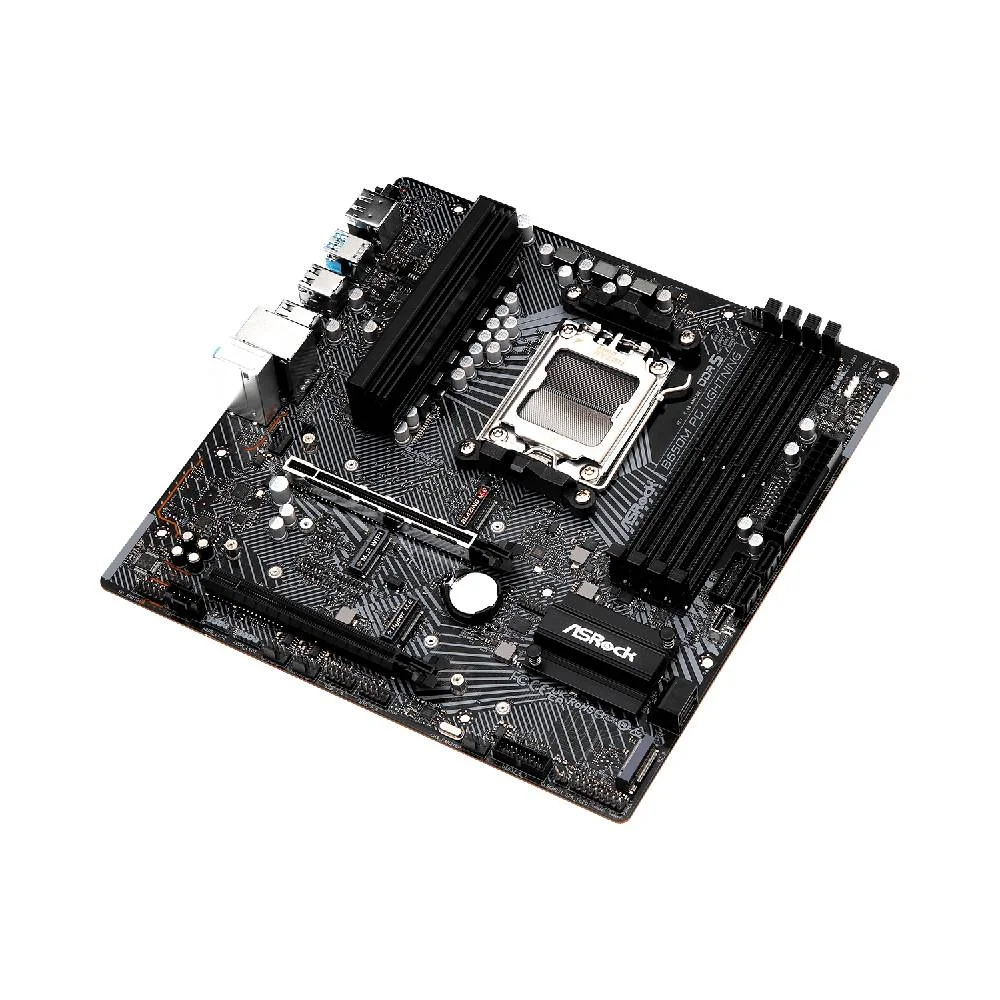 Placa Mãe Asrock B650m Pg Lightning Am5 4xDDR5 Chipset Amd B650 Matx