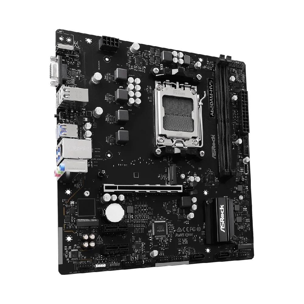 Imagem 2 de 5 do produto Placa Mãe Asrock A620am-hvs Am5 2xDDR5 Chipset Amd A620a Matx