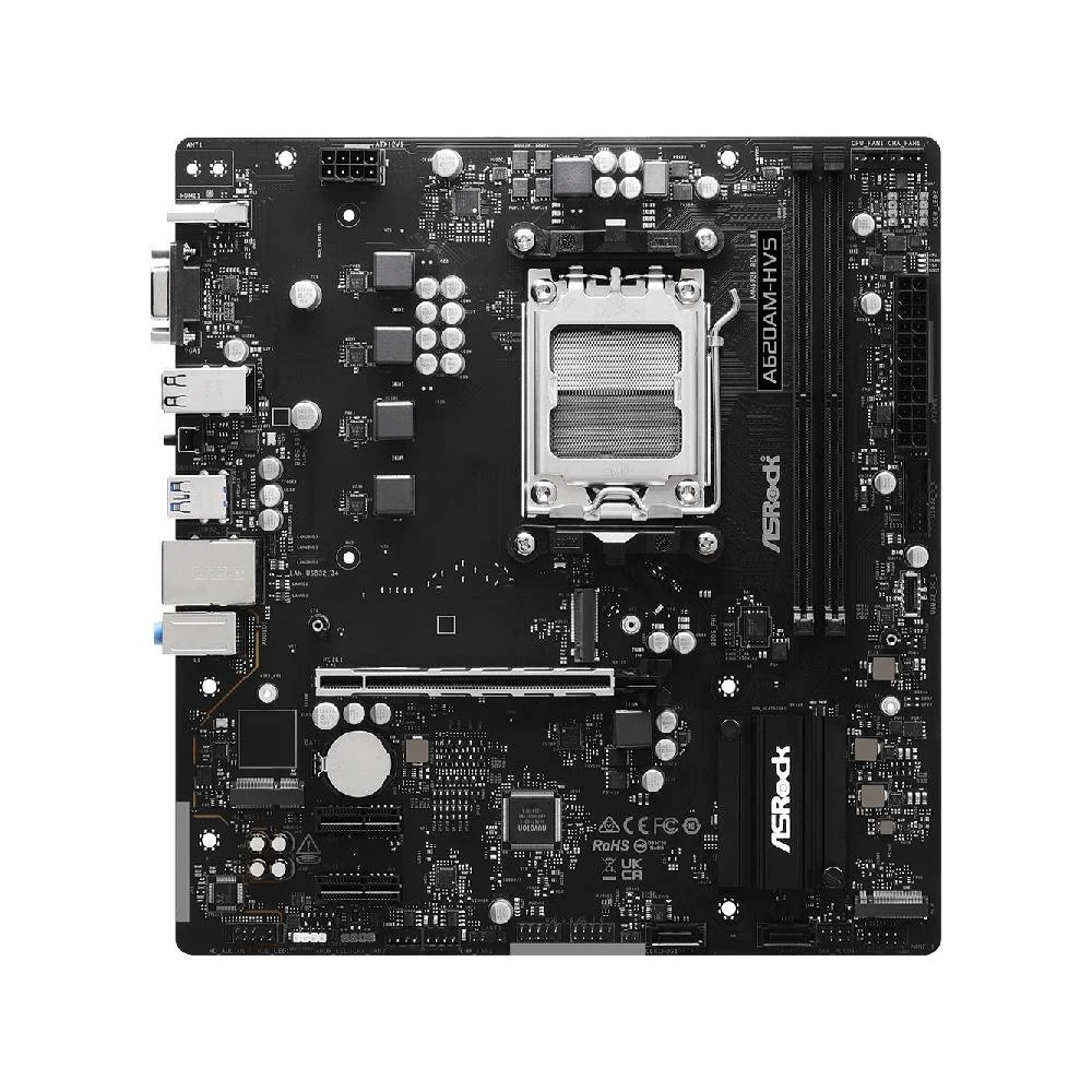 Imagem 4 de 5 do produto Placa Mãe Asrock A620am-hvs Am5 2xDDR5 Chipset Amd A620a Matx