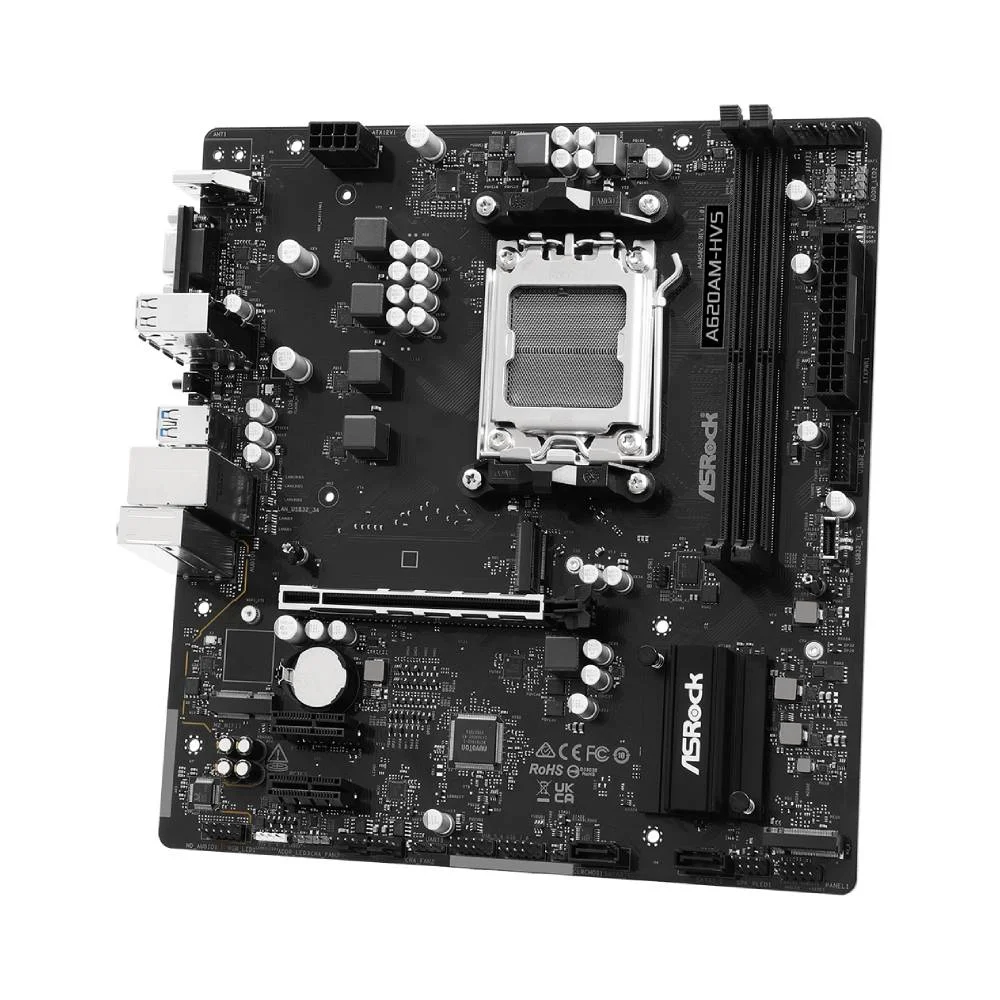 Imagem 5 de 5 do produto Placa Mãe Asrock A620am-hvs Am5 2xDDR5 Chipset Amd A620a Matx