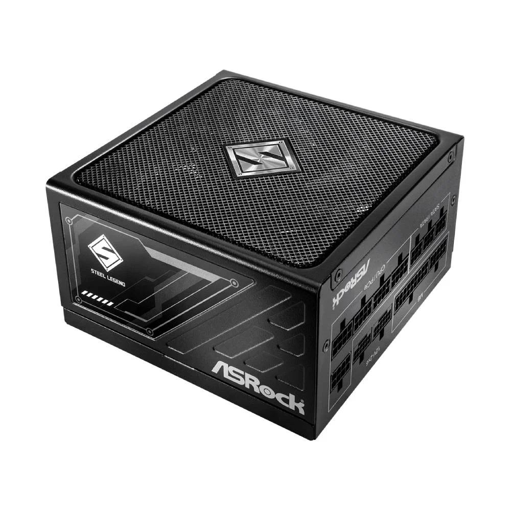 Fonte De Alimentação Asrock Steel Legend 1200w 80 Plus Gold Modular C/ Cabo - Sl-1200g