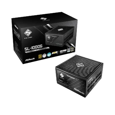 Fonte De Alimentação Asrock Steel Legend 1000w 80 Plus Gold C/ Cabo Flat - Sl-1000g