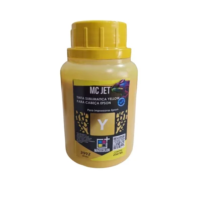 Tinta Mc Jet Pigmentada Yellow 250 Ml Para Epson