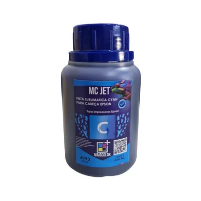 Tinta Mc Jet Pigmentada Cyan 250ml Para Epson