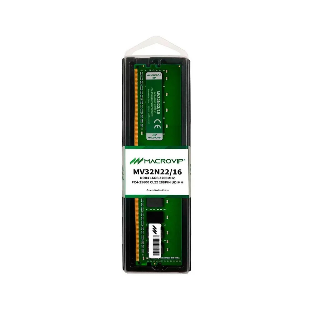 Imagem 3 de 3 do produto Mem?ria Macrovip 16gb Ddr4 3200mhz - Mv32n22/16