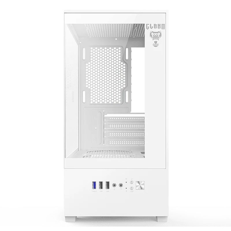 Imagem 4 de 5 do produto Gabinete Gamer Aquário Clanm Megalon, Vidro Temperado - Snow