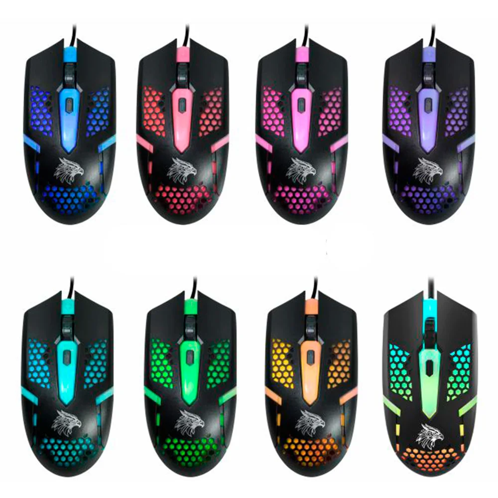 Imagem 2 de 5 do produto Mouse Gamer K-mex Multicolor M44j, 2400 Dpi, RGB - M44j34us001cb0x