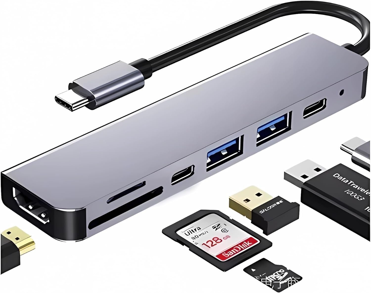Adaptador Hub 3.0 Multi Usb C Com 4 Portas Usb A'gold Cba-30 - Agold