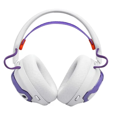 Fone De Ouvido Bluetooth Jbl Quantum 650 Headset Branco E Roxo Até 45 Horas De Reprodução