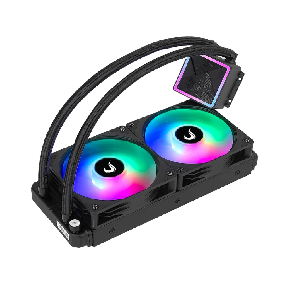 Water Cooler Gamer Rise Mode Black, Rainbow, 240mm, AMD e Intel, Preto - RM-WCB-02-RBW Water Cooler Gamer Rise Mode Black, Rainbow, 240mm, AMD e Intel, Preto - RM-WCB-02-RBW