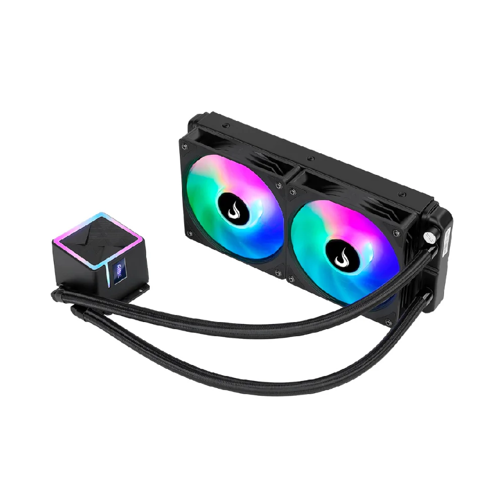 Water Cooler Gamer Rise Mode Black, Rainbow, 240mm, AMD e Intel, Preto - RM-WCB-02-RBW Water Cooler Gamer Rise Mode Black, Rainbow, 240mm, AMD e Intel, Preto - RM-WCB-02-RBW