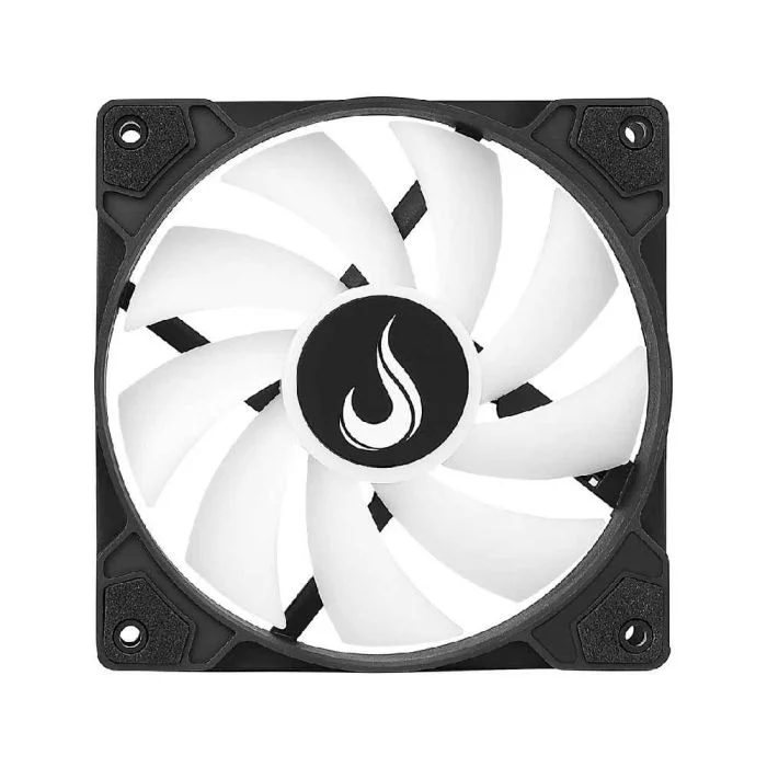 Imagem 2 de 5 do produto Kit c/3 Ventoinhas Gamer Rise Mode X Led Rainbow Black 120mm 1200 RPM - RM-XLD-01-RBW