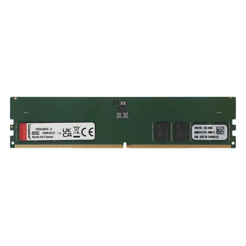 Imagem 2 de 3 do produto Memória Kingston 16gb Ddr5 5600mhz Cl46 1.1v Desktop (kvr56u46bd8-32)
