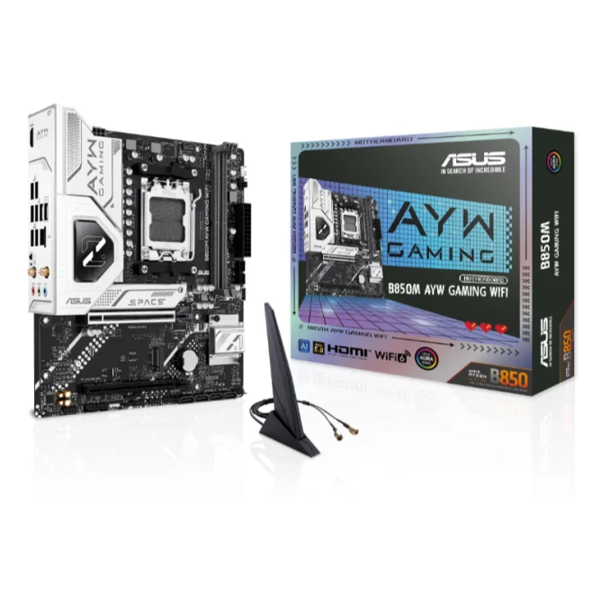 Imagem 3 de 5 do produto Placa Mãe Asus B850m Ayw Gaming Wifi Am5 2xDDR5 Amd B850 Matx