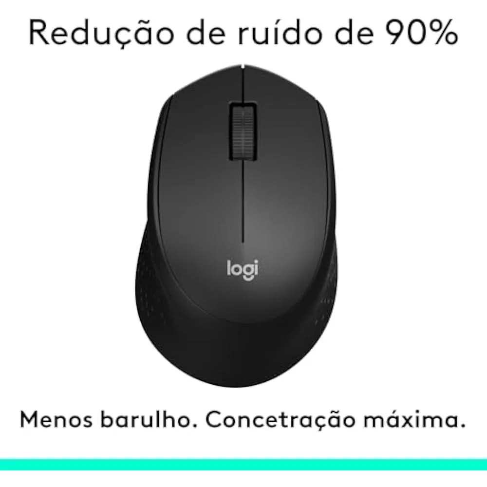 Imagem 3 de 5 do produto Mouse Logitech M330 Silent Preto S/ Fio - 910-004905