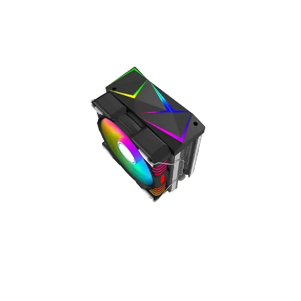 Imagem 2 de 5 do produto Cooler Exbom Gamer Universal Com 4 Heatpipes Cobre RGB Cp-h5400