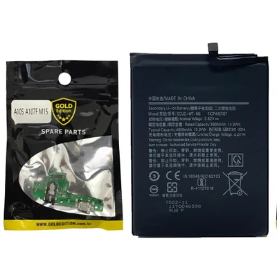 Placa De Carga Conector Gold Edition Compatível Com Galaxy A10s  + Bateria
