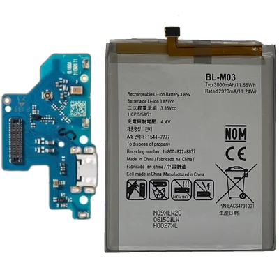 Placa De Carga Bl-m03 Compativel Com Lg K22 / Lg K22 Plus + Bateria