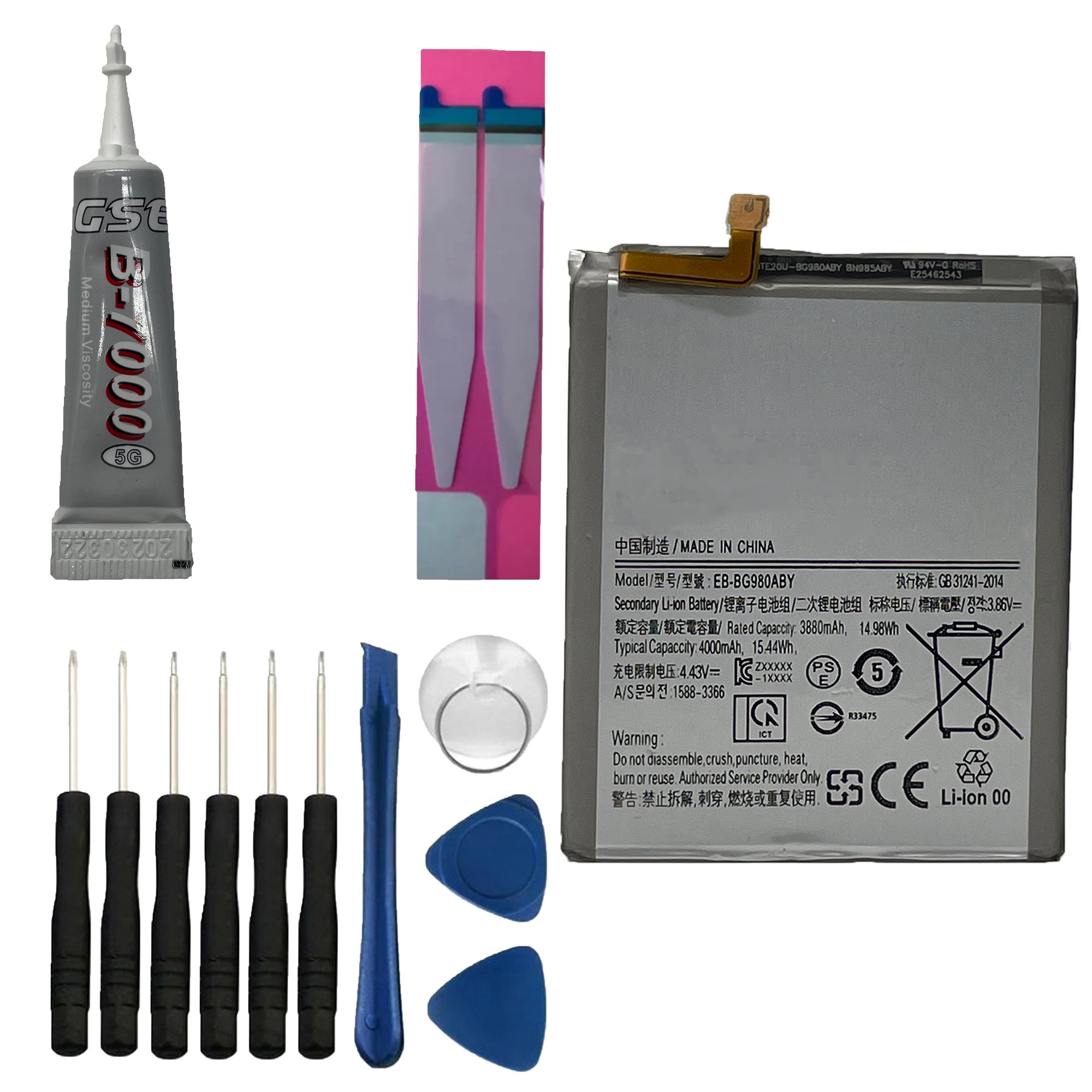 Kit Reparo + Bateria Eb-bg980aby Compatível Com Galaxy S20
