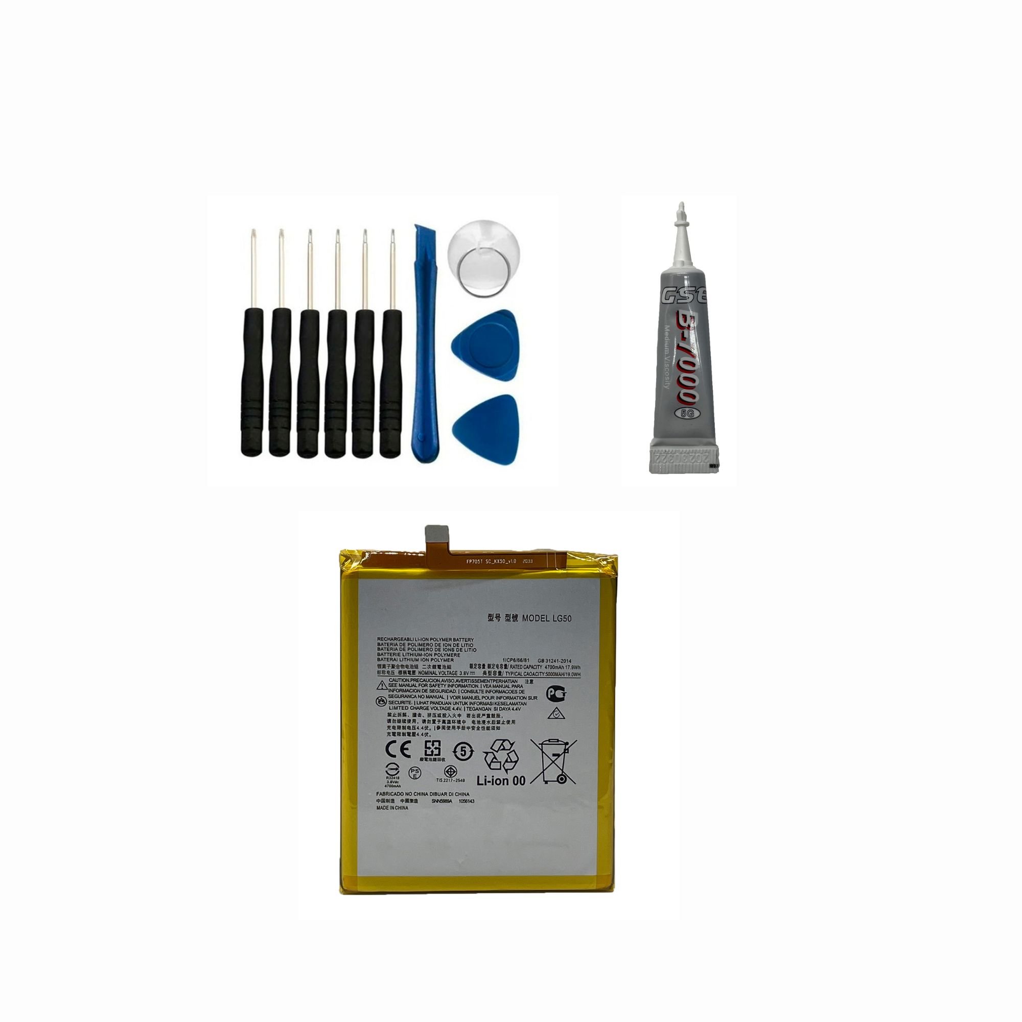 Kit Reparo + Bateria Lg50 Compativel Moto One Fusion Plus
