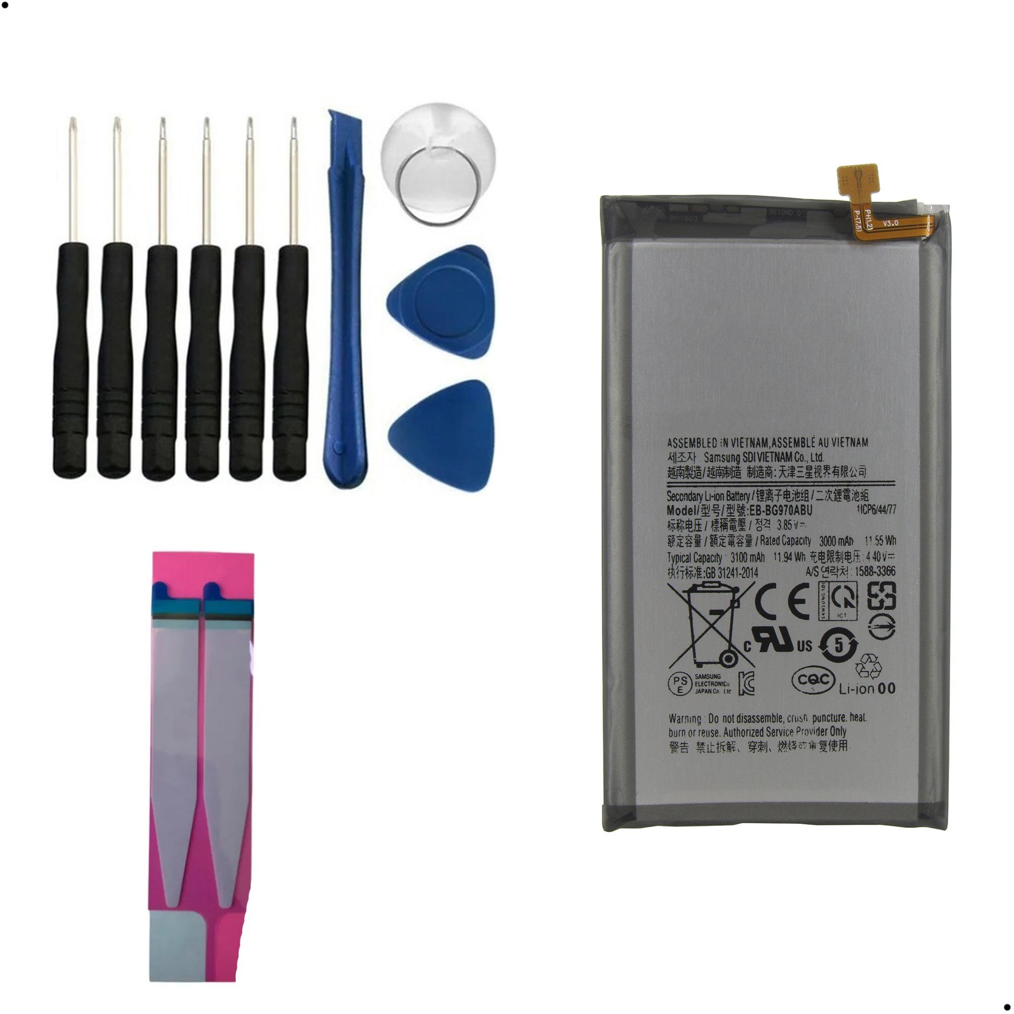 Kit Reparo + Bateria Eb-bg970abu Compatível Com Galaxy S10e