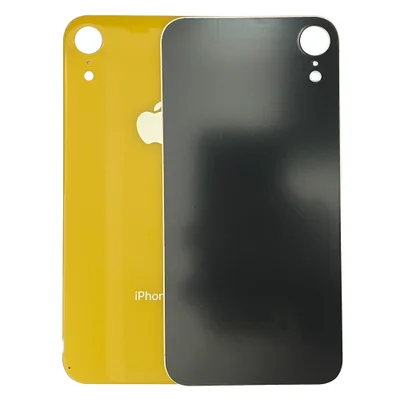 Tampa Traseira Compativel Com Iphone Xr Furo Maior Cor:amarelo