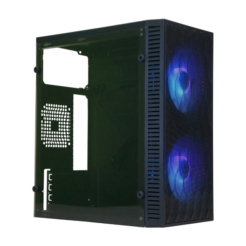 Imagem 3 de 5 do produto Gabinete Gamer M-atx Brazilpc Bpc-n14b Preto C/ 2 Coolers Embutidos Lateral Acrilico/frente Mash
