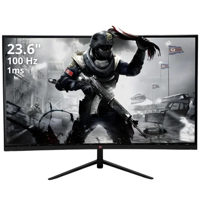 Monitor Gamer Curvo 23,6" LED Full HD, 100Hz 1ms 16:9, HDMI VGA VESA, Ultra Slim Grasep - D-GR236