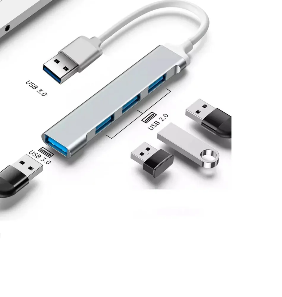 Imagem 2 de 4 do produto Hub Cabo Usb 3.0 Extensor 4 Portas High Speed Hd Pen Drive