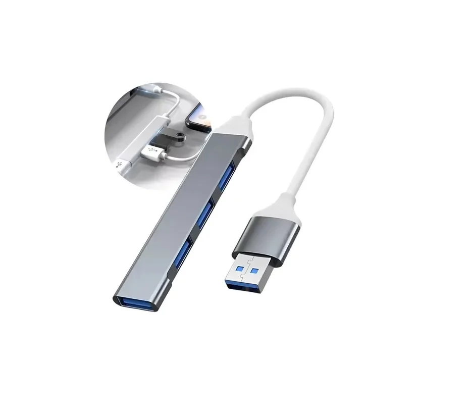Imagem 3 de 4 do produto Hub Cabo Usb 3.0 Extensor 4 Portas High Speed Hd Pen Drive