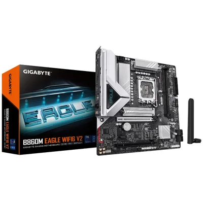 Placa Mae Gigabyte B860m Eagle Wifi6 V2 1.0 Intel LGA  1851 9mb86mew2-00-g10
